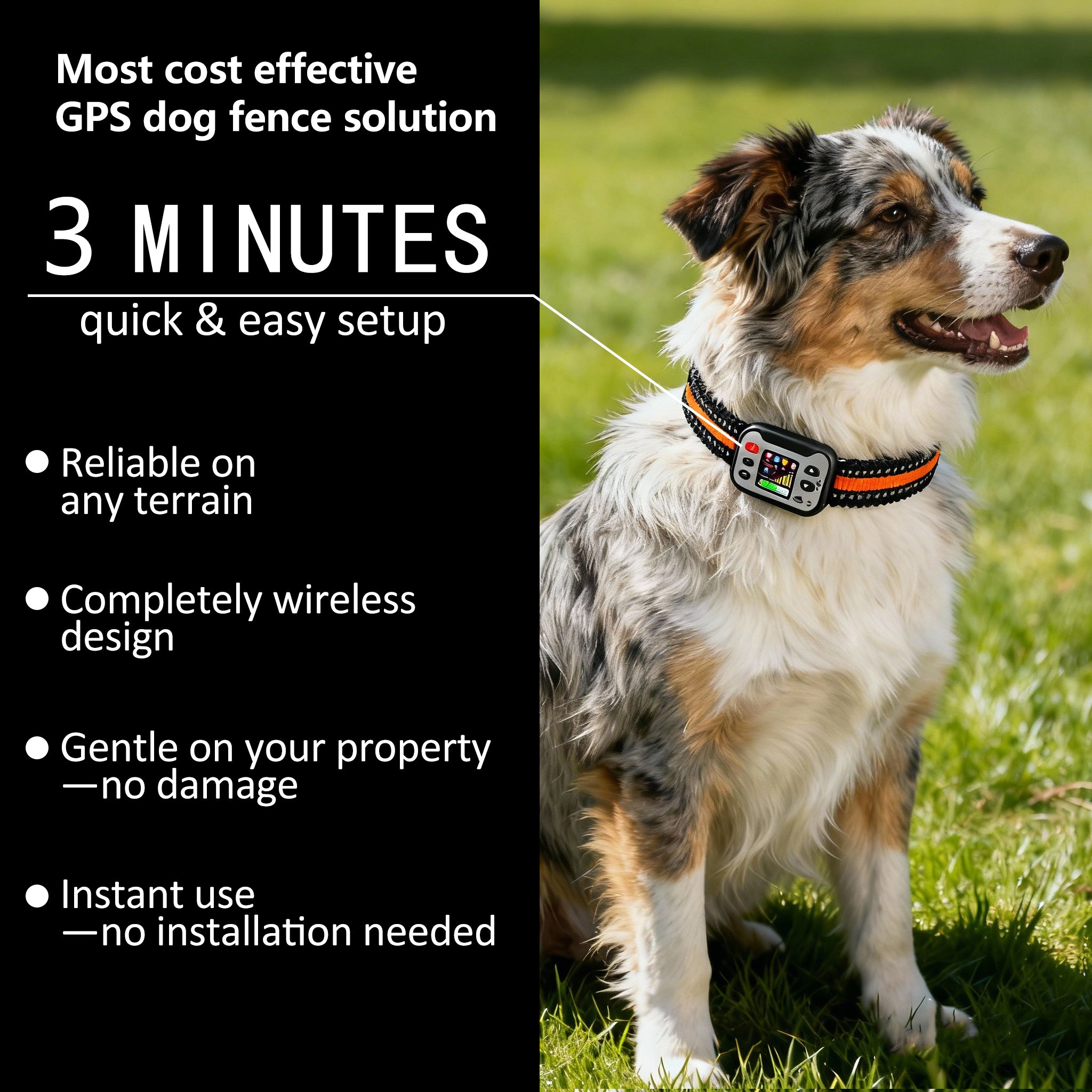 Wilreless GPS dog fence collar