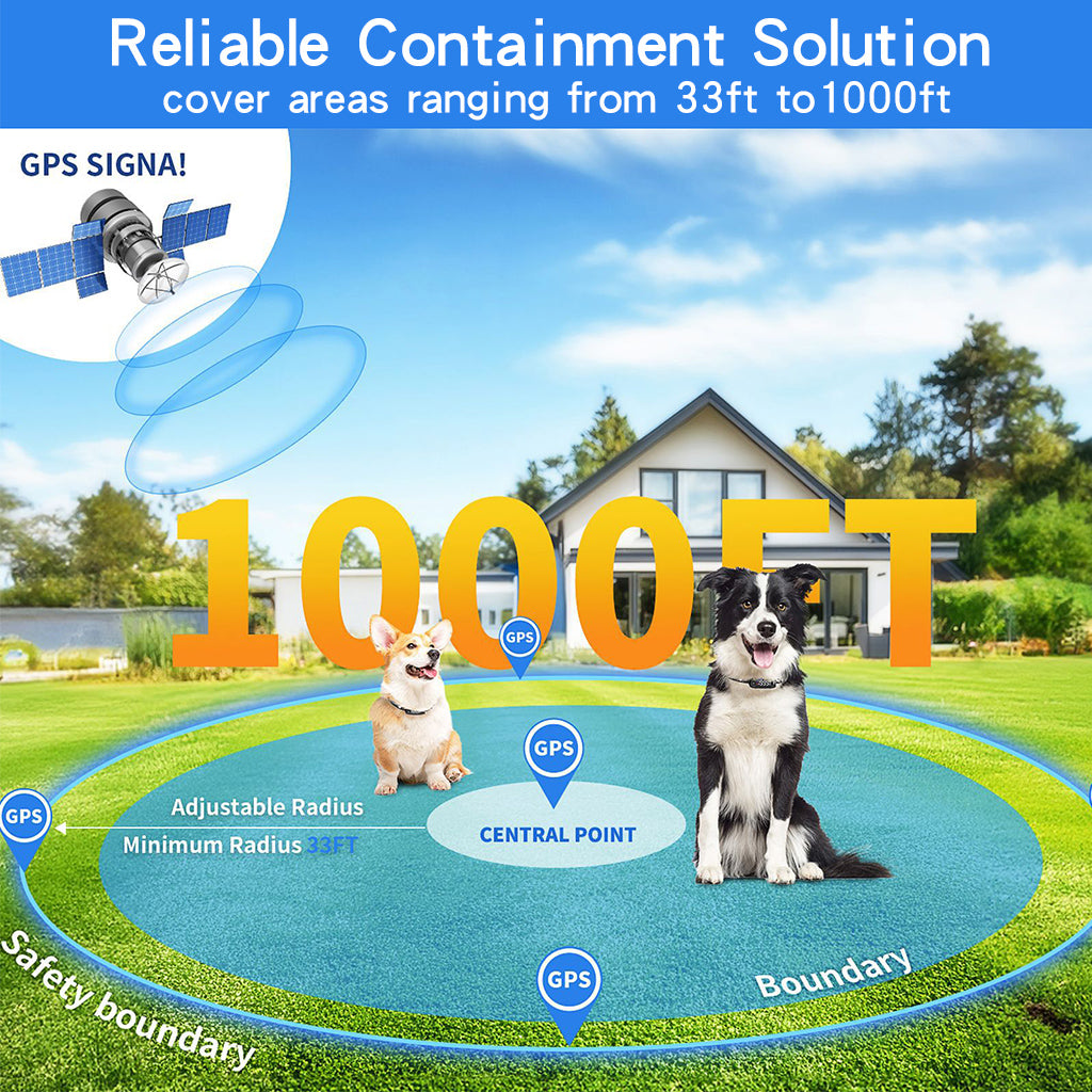 TZ727 Wireless GPS Dog Fence Collar — Smart, Safe, Wire-Free Freedom for Your Dog